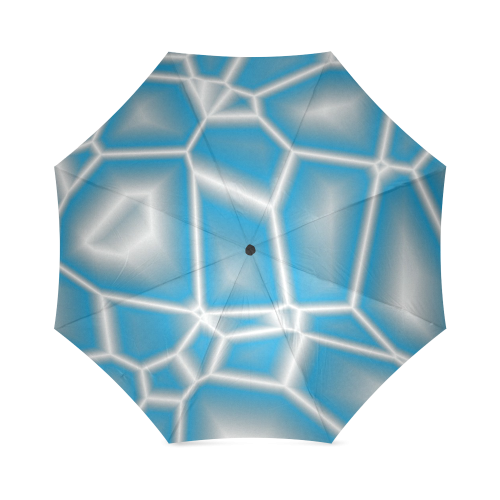 blue and white Foldable Umbrella (Model U01)