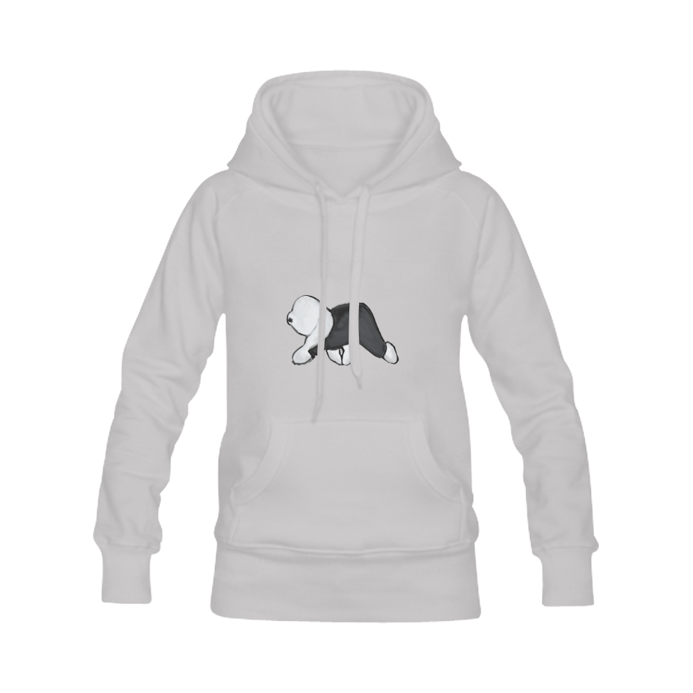 sheepie on the move-white Women's Classic Hoodies (Model H07)