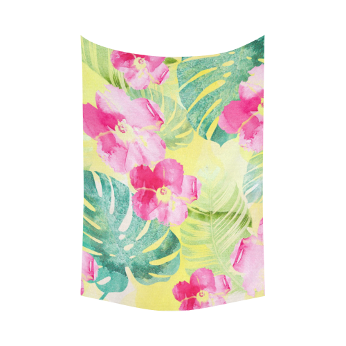 Tropical Dream Cotton Linen Wall Tapestry 90"x 60"