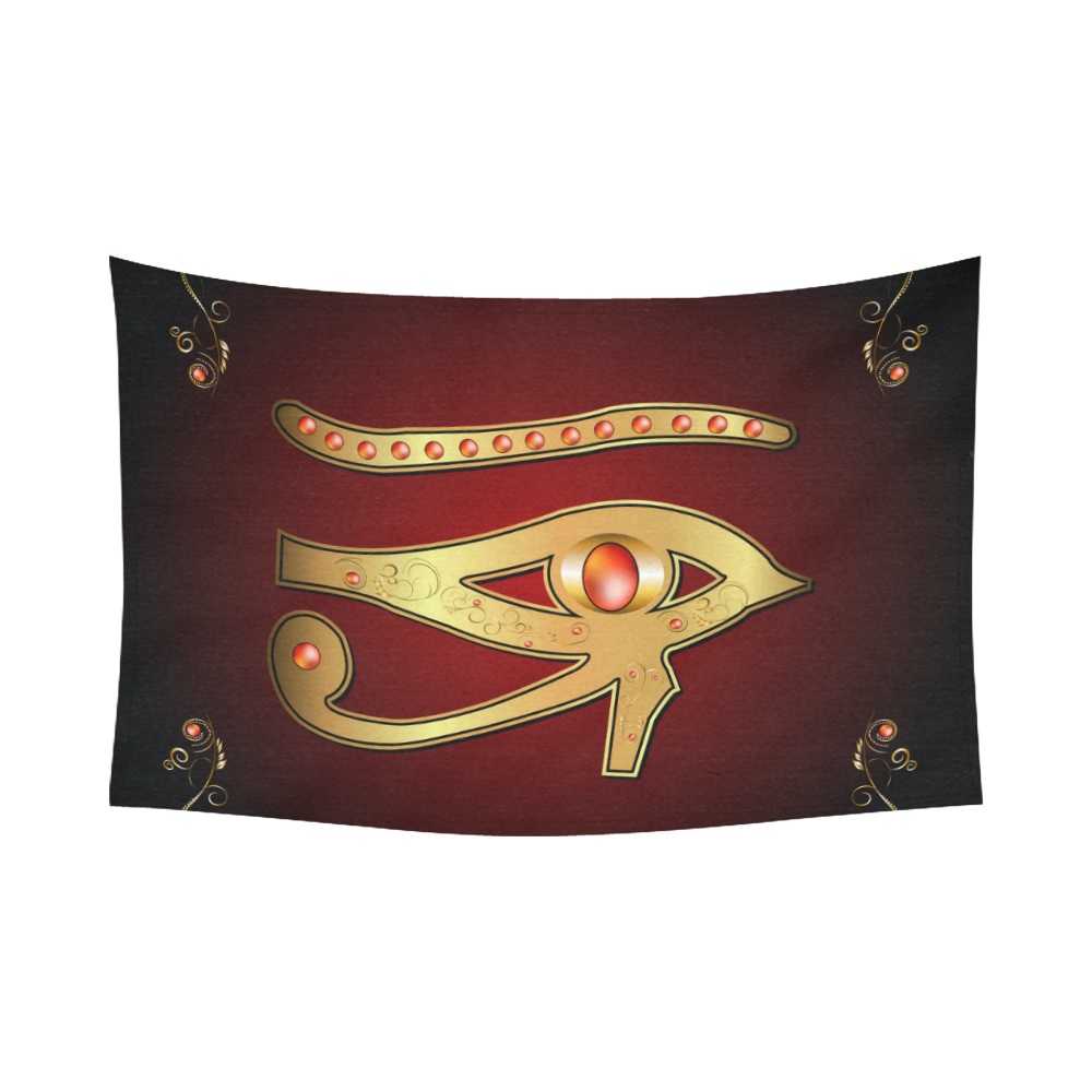 The all seeing eye Cotton Linen Wall Tapestry 90"x 60"