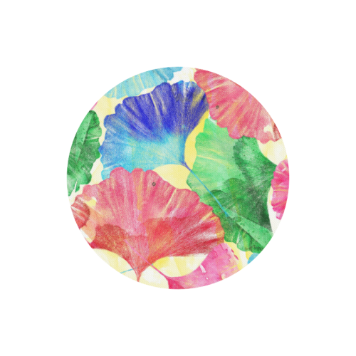 Ginkgo Leaves Round Mousepad