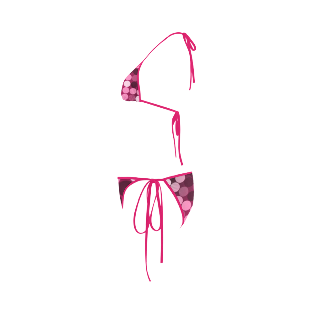 Pink Spots Custom Bikini Swimsuit