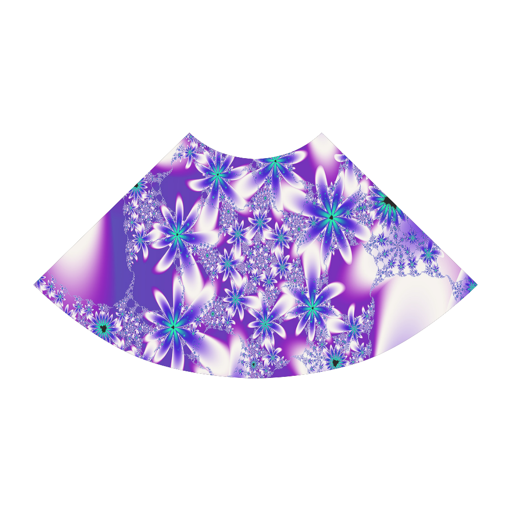 Purple Fractal Flower Sundress Atalanta Sundress (Model D04)