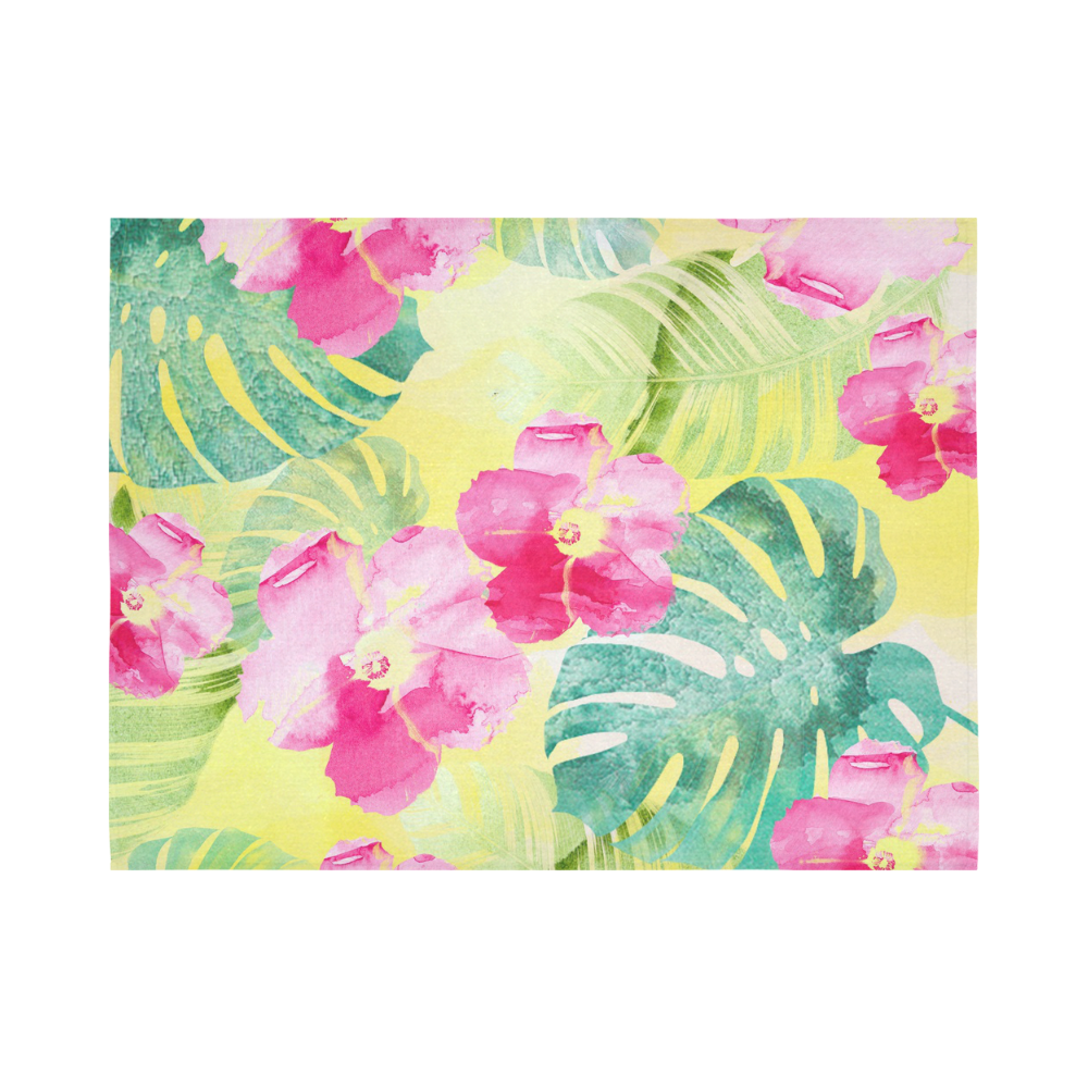Tropical Dream Cotton Linen Wall Tapestry 80"x 60"