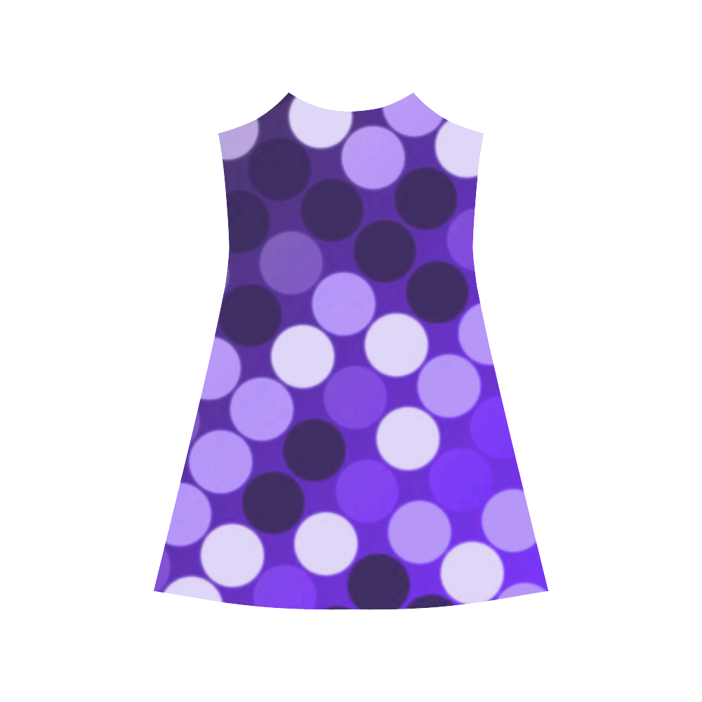 Purple Spots Alcestis Slip Dress (Model D05)
