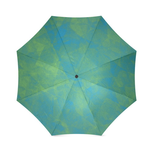 blue and green Foldable Umbrella (Model U01)