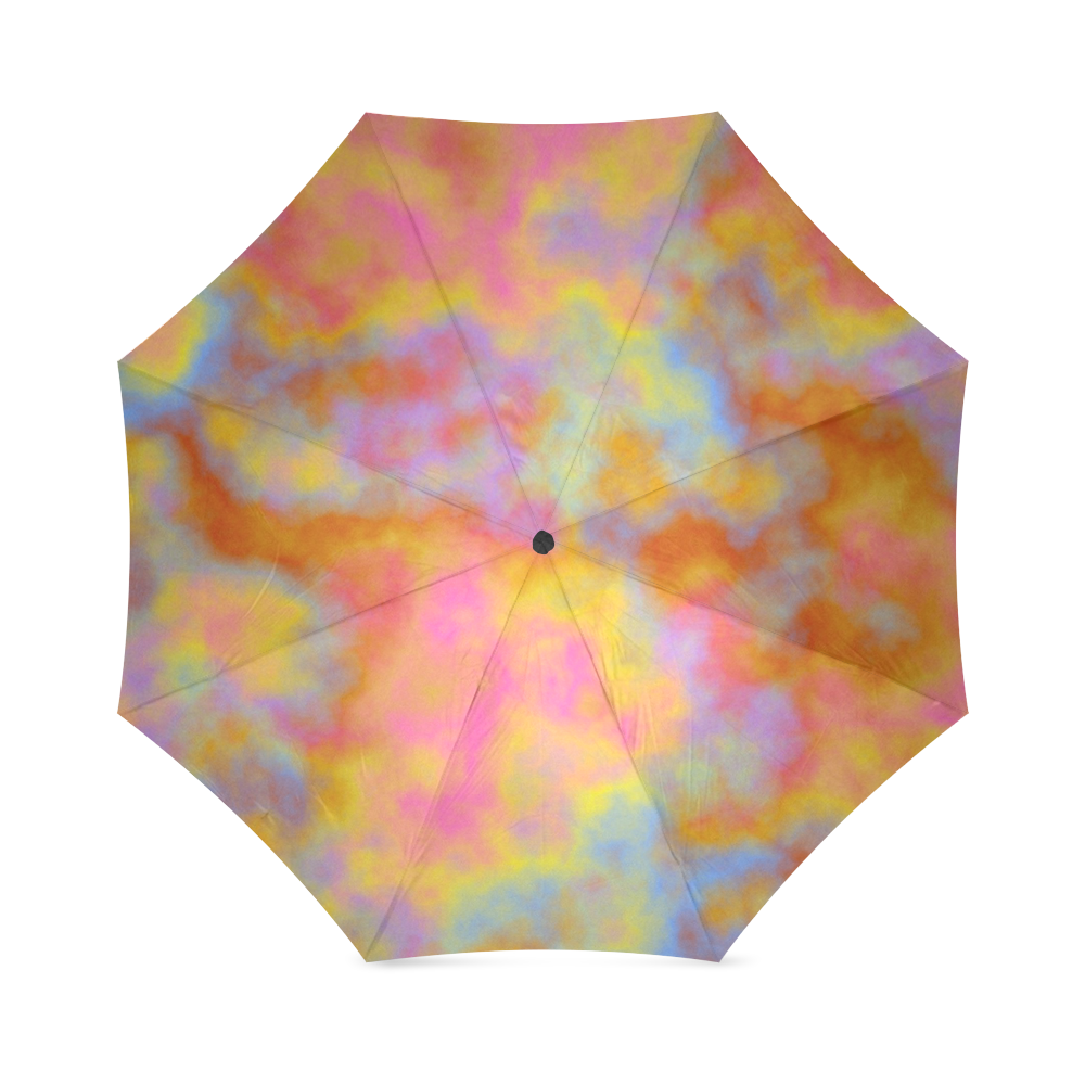 colorful cloud art Foldable Umbrella (Model U01)