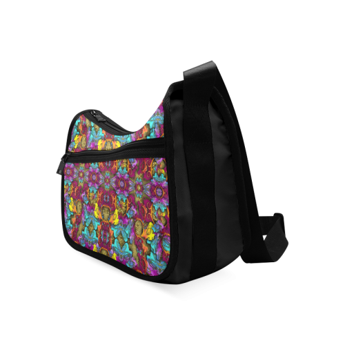 Fantasy rainbow flowers in a environment of calm Crossbody Bags (Model 1616)