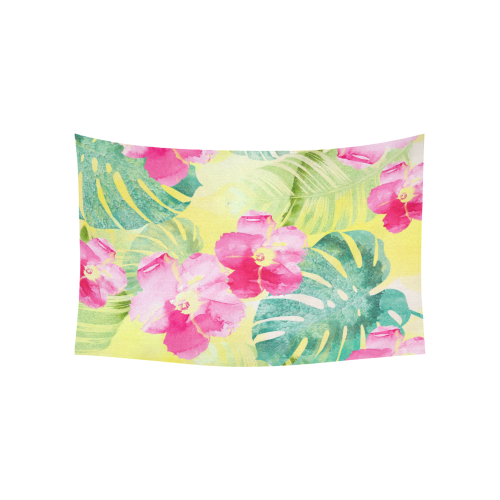 Tropical Dream Cotton Linen Wall Tapestry 60"x 40"