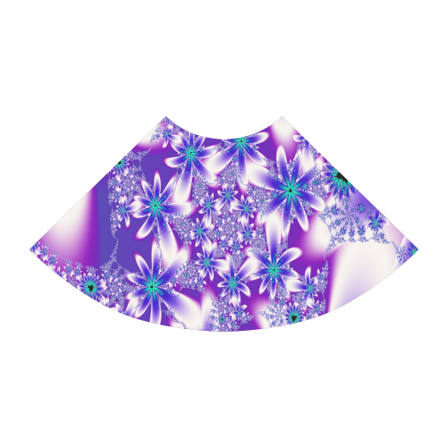 Purple Fractal Flower Sundress Atalanta Sundress (Model D04)
