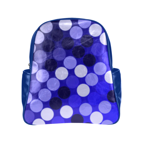 Blue Spots Multi-Pockets Backpack (Model 1636)