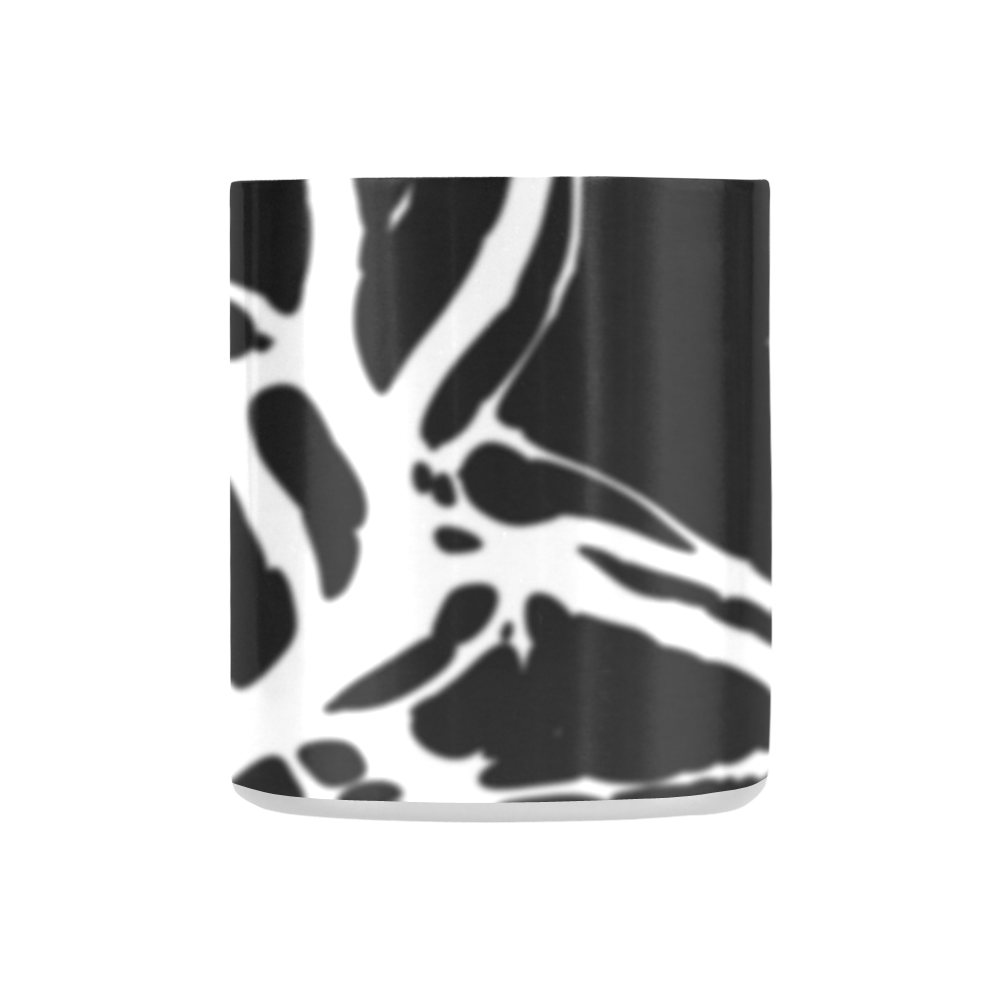 black and white abstract Classic Insulated Mug(10.3OZ)