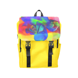 Psychedelic Rose Casual Shoulders Backpack (Model 1623)