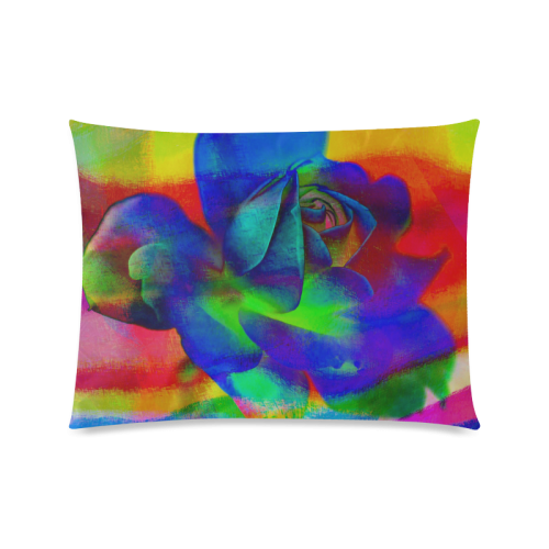 Psychedelic Rose Custom Picture Pillow Case 20"x26" (one side)