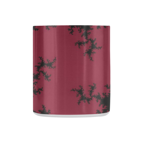 black and dark red fractal Classic Insulated Mug(10.3OZ)