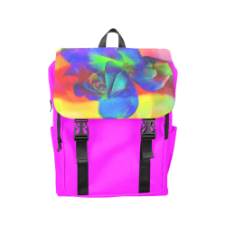Psychedelic Rose Casual Shoulders Backpack (Model 1623)