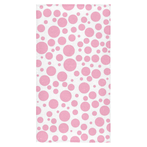 pink polka dot Bath Towel 30"x56"