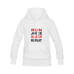Run Juice Sleep Repeat Women's Classic Hoodies (Model H07)