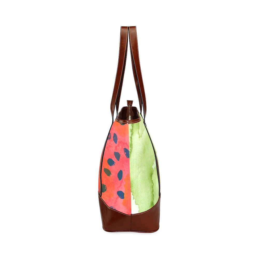 Abstract Watermelon Tote Handbag (Model 1642)