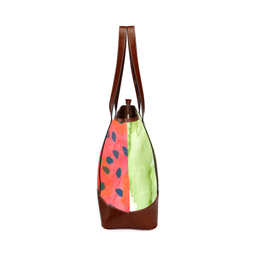 Abstract Watermelon Tote Handbag (Model 1642)