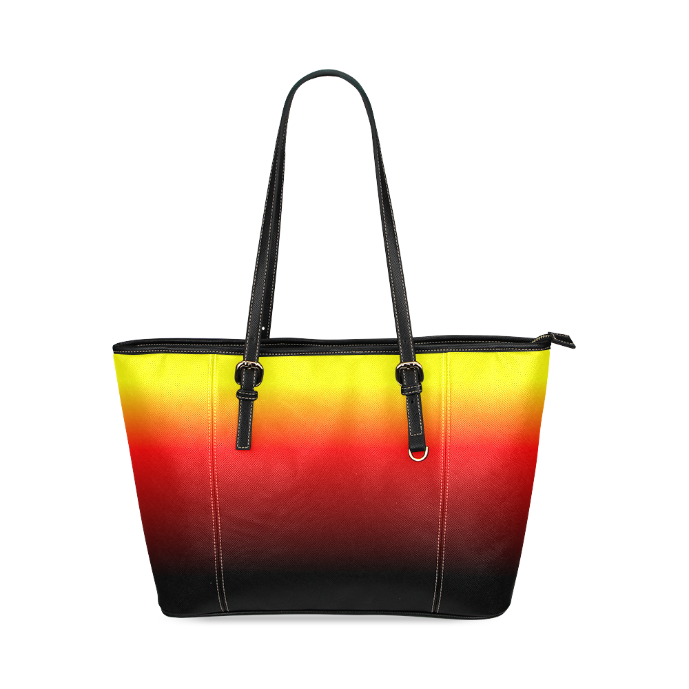 Ombre Sunset Leather Tote Bag/Large (Model 1640)