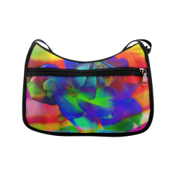 Psychedelic Rose Crossbody Bags (Model 1616)