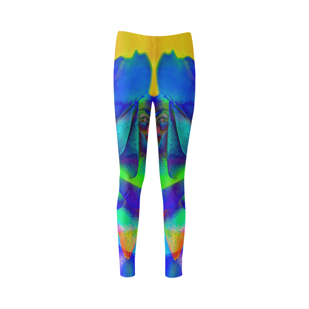 Psychedelic Rose Cassandra Women's Leggings (Model L01)