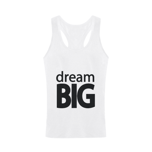 Dream Big Plus-size Men's I-shaped Tank Top (Model T32)