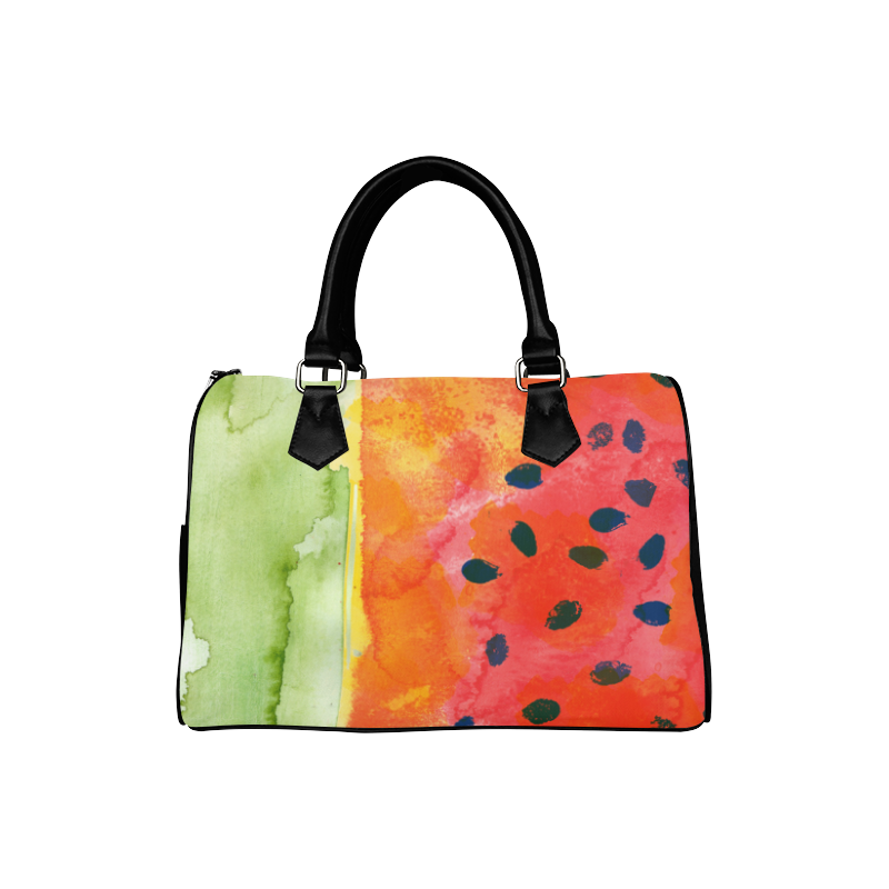 Abstract Watermelon Boston Handbag (Model 1621)