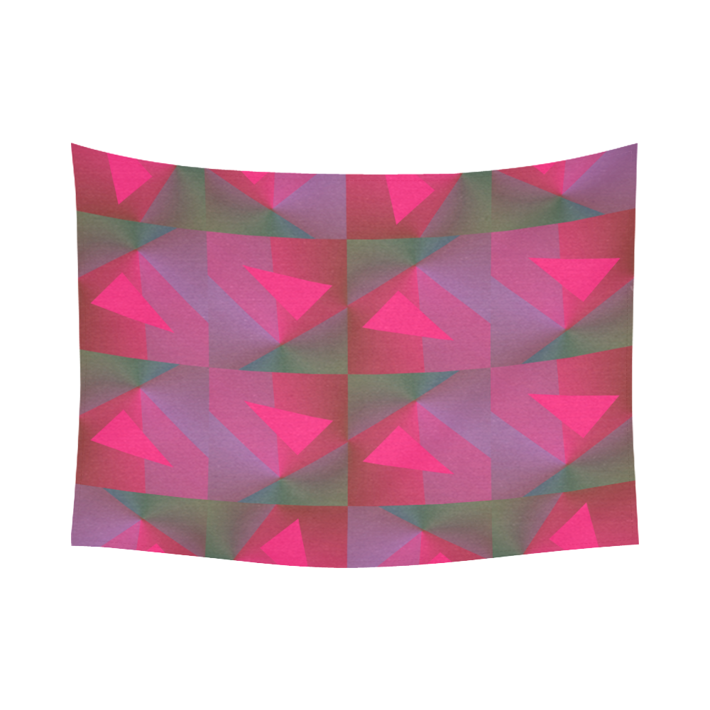 Geometric Lux Q Cotton Linen Wall Tapestry 80"x 60"