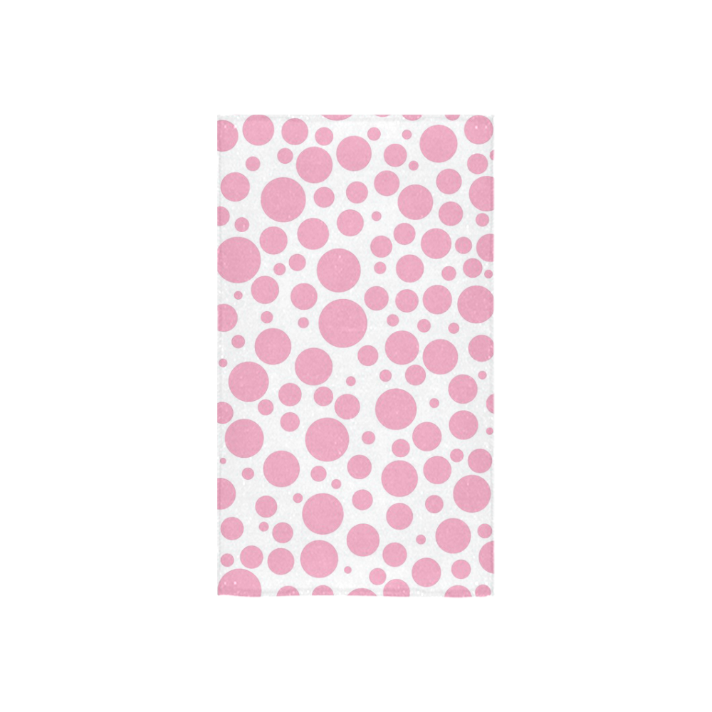 pink polka dot Custom Towel 16"x28"