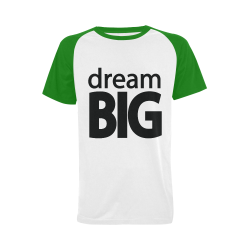 Dream Big Men's Raglan T-shirt Big Size (USA Size) (Model T11)