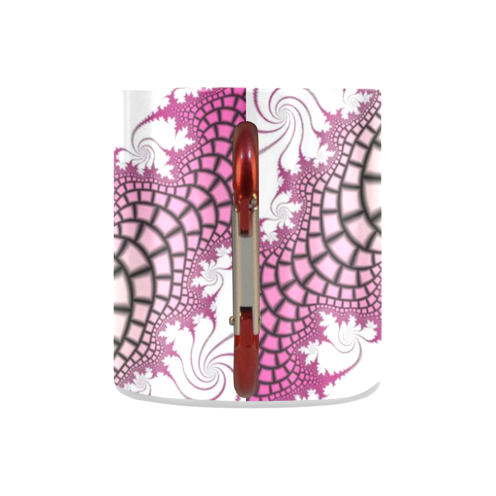 pink and black fractal Classic Insulated Mug(10.3OZ)
