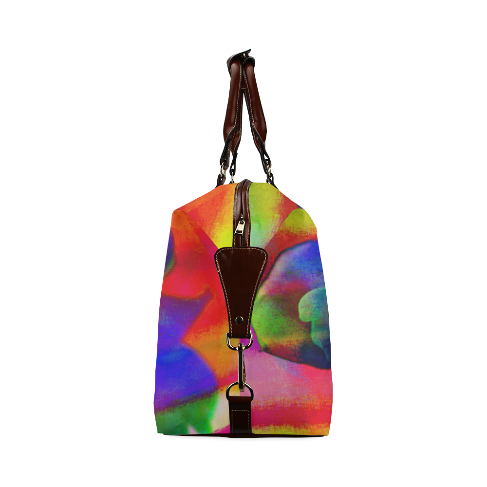 Psychedelic Rose Classic Travel Bag (Model 1643)