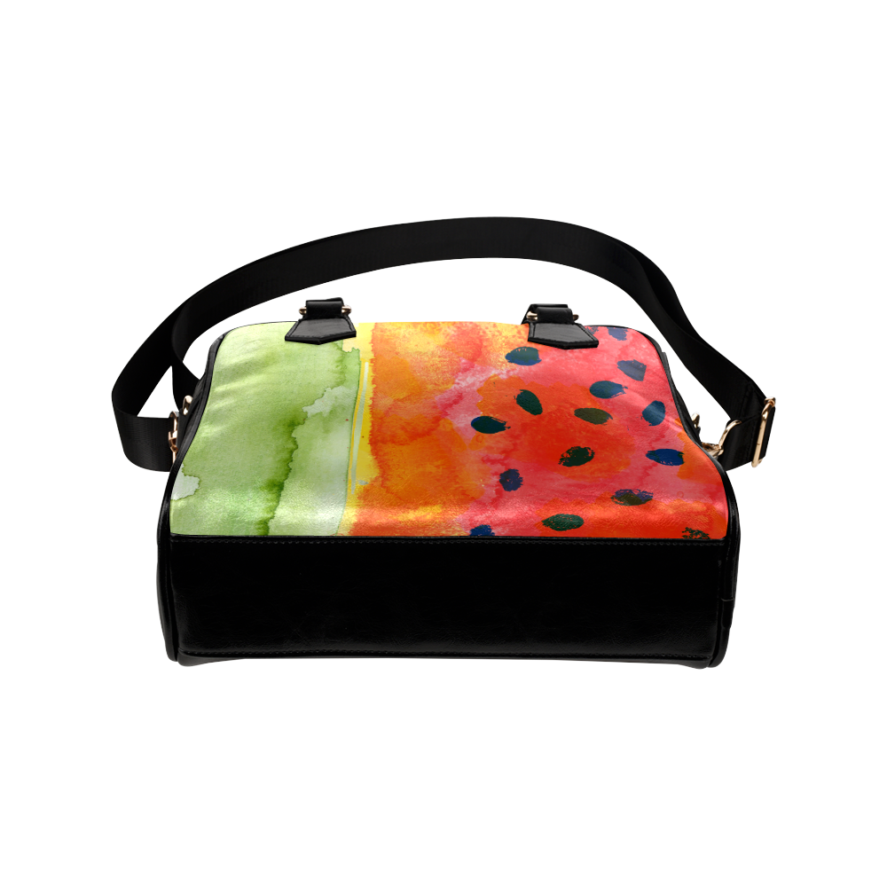 Abstract Watermelon Shoulder Handbag (Model 1634)