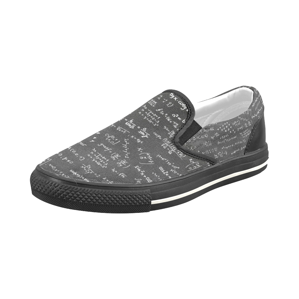 Mathematic Equations Men's Slip-on Canvas Shoes (Model 019)