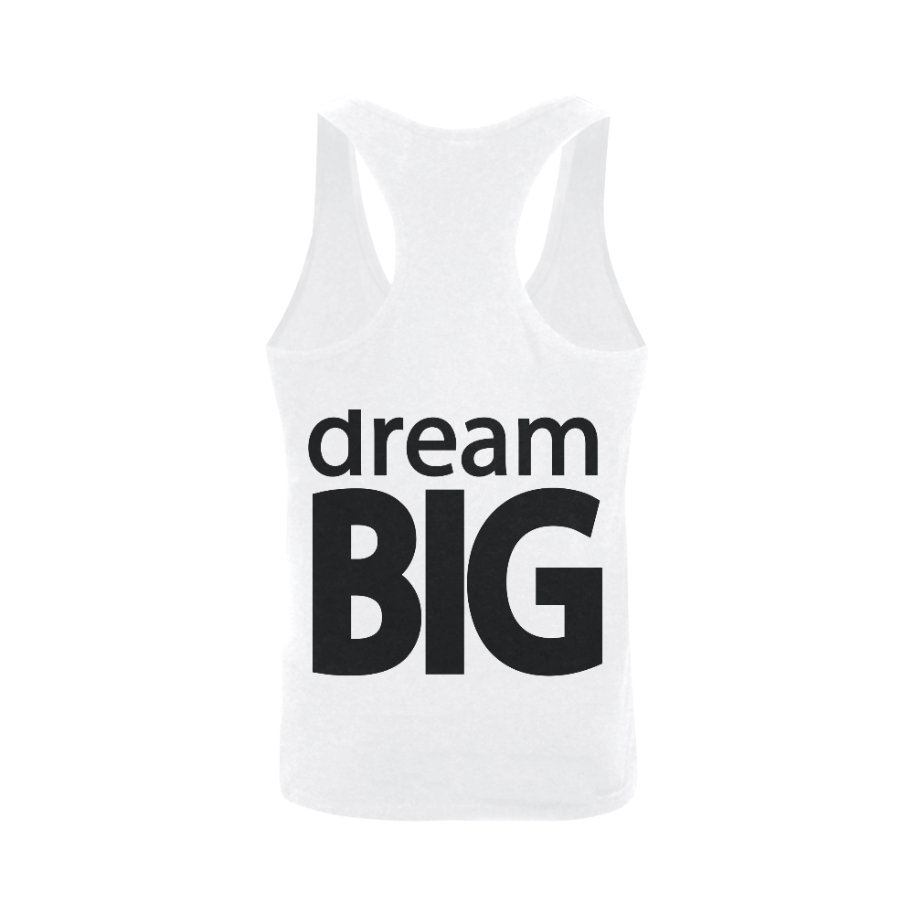 Dream Big Plus-size Men's I-shaped Tank Top (Model T32)