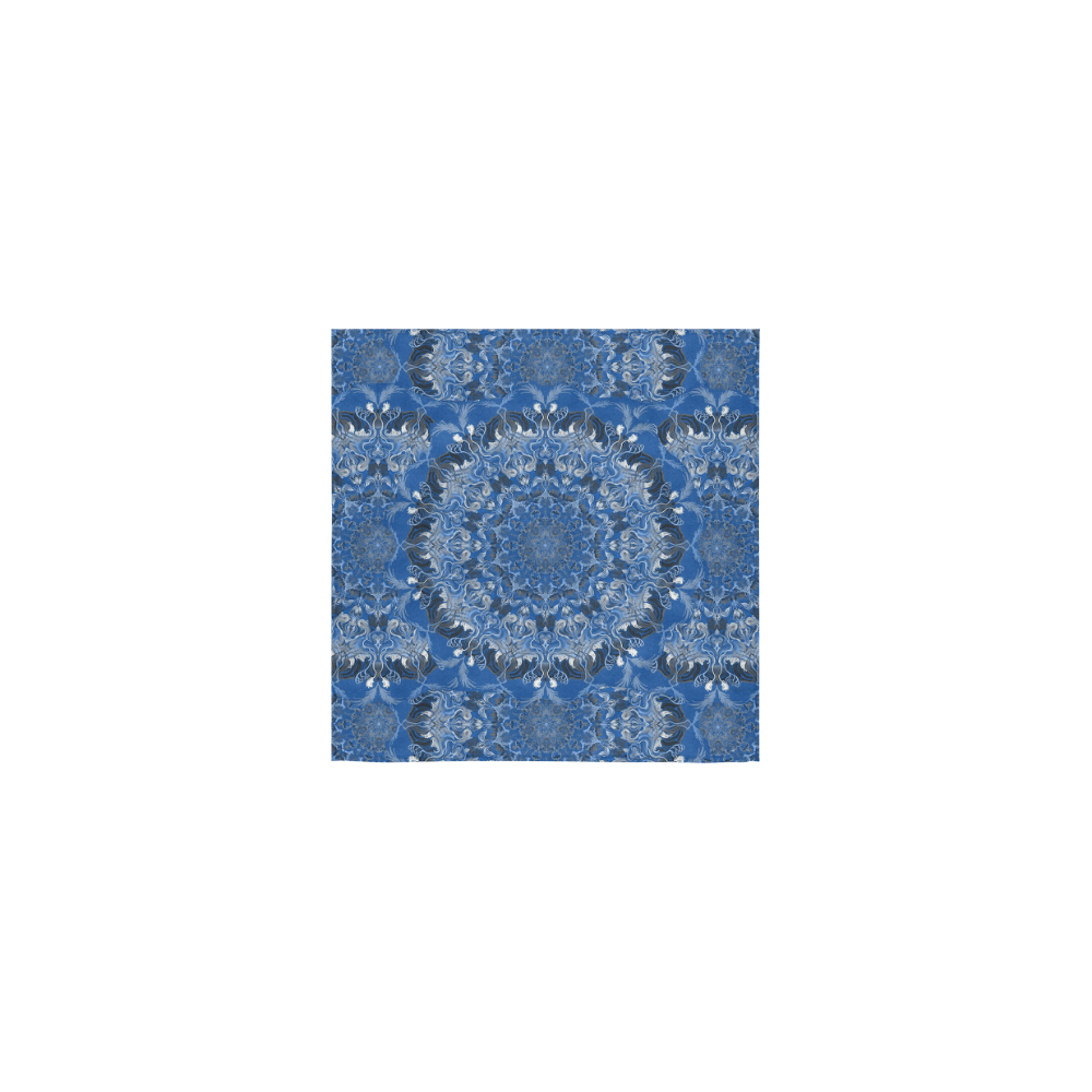 blue mandala Square Towel 13“x13”