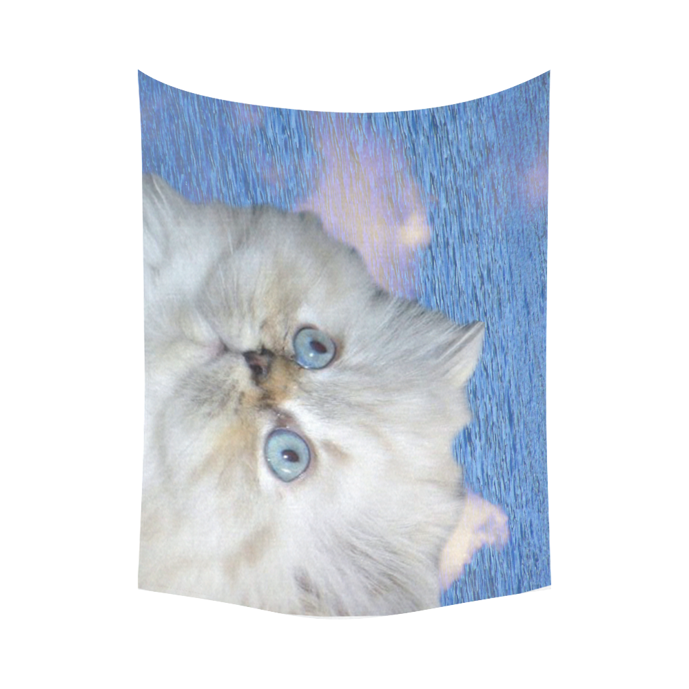 Cat and Water Cotton Linen Wall Tapestry 80"x 60"