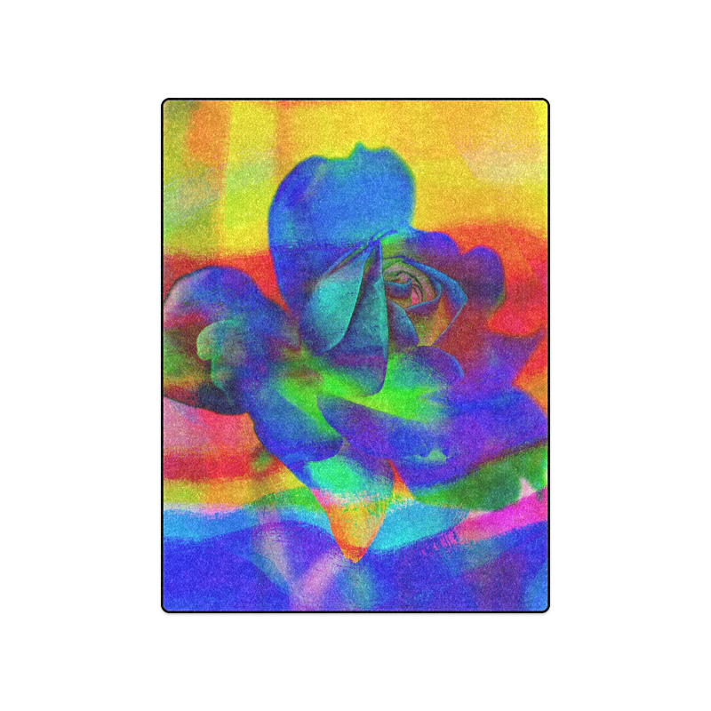 Psychedelic Rose Blanket 50"x60"