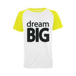 Dream Big Men's Raglan T-shirt Big Size (USA Size) (Model T11)