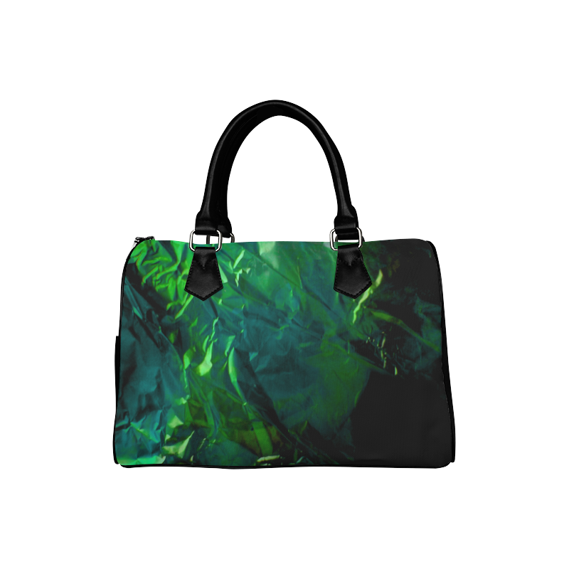 Abstract Emerald Boston Handbag (Model 1621)