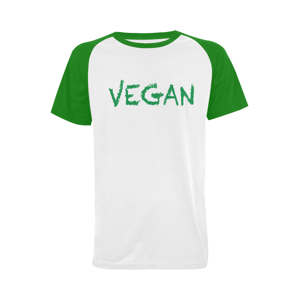 vegan Men's Raglan T-shirt (USA Size) (Model T11)