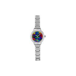 Psychedelic Rose Women's Italian Charm Watch(Model 107)