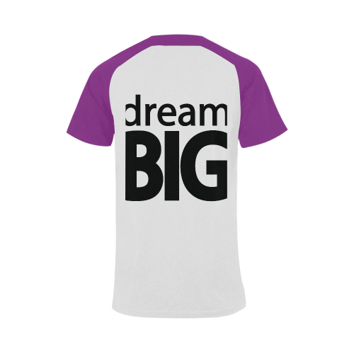 Dream Big Men's Raglan T-shirt Big Size (USA Size) (Model T11)