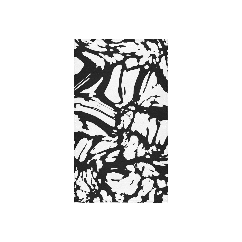 black and white abstract 2 Custom Towel 16"x28"