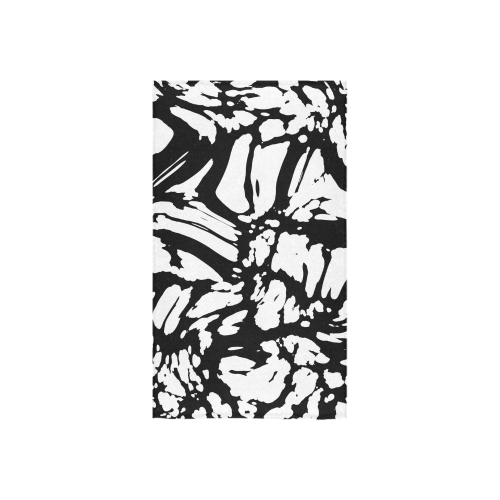 black and white abstract 2 Custom Towel 16"x28"