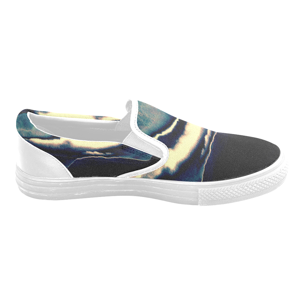 Blazing Portal - Jera Nour Men's Slip-on Canvas Shoes (Model 019)
