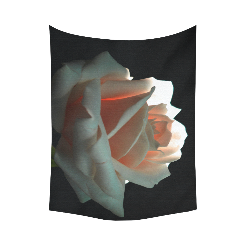A Beautiful Rose Cotton Linen Wall Tapestry 80"x 60"