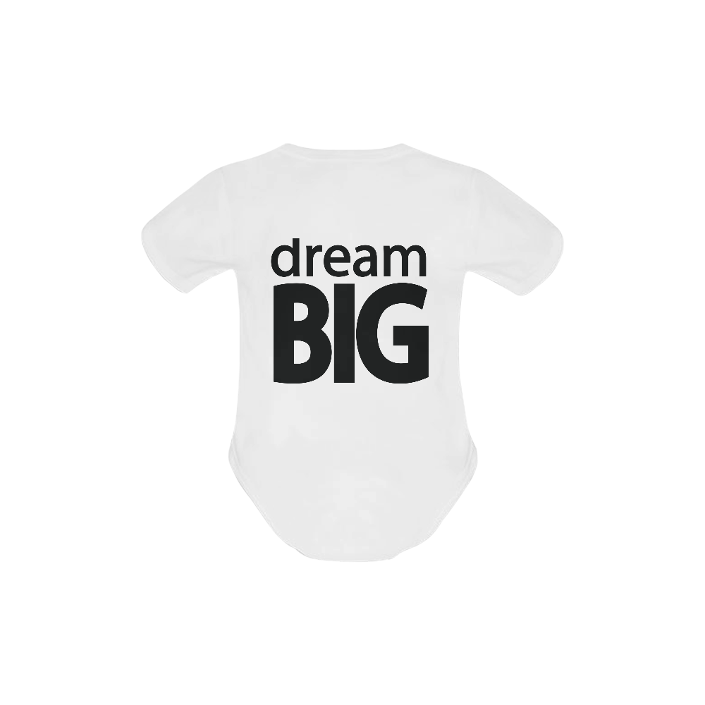 Dream Big Baby Powder Organic Short Sleeve One Piece (Model T28)